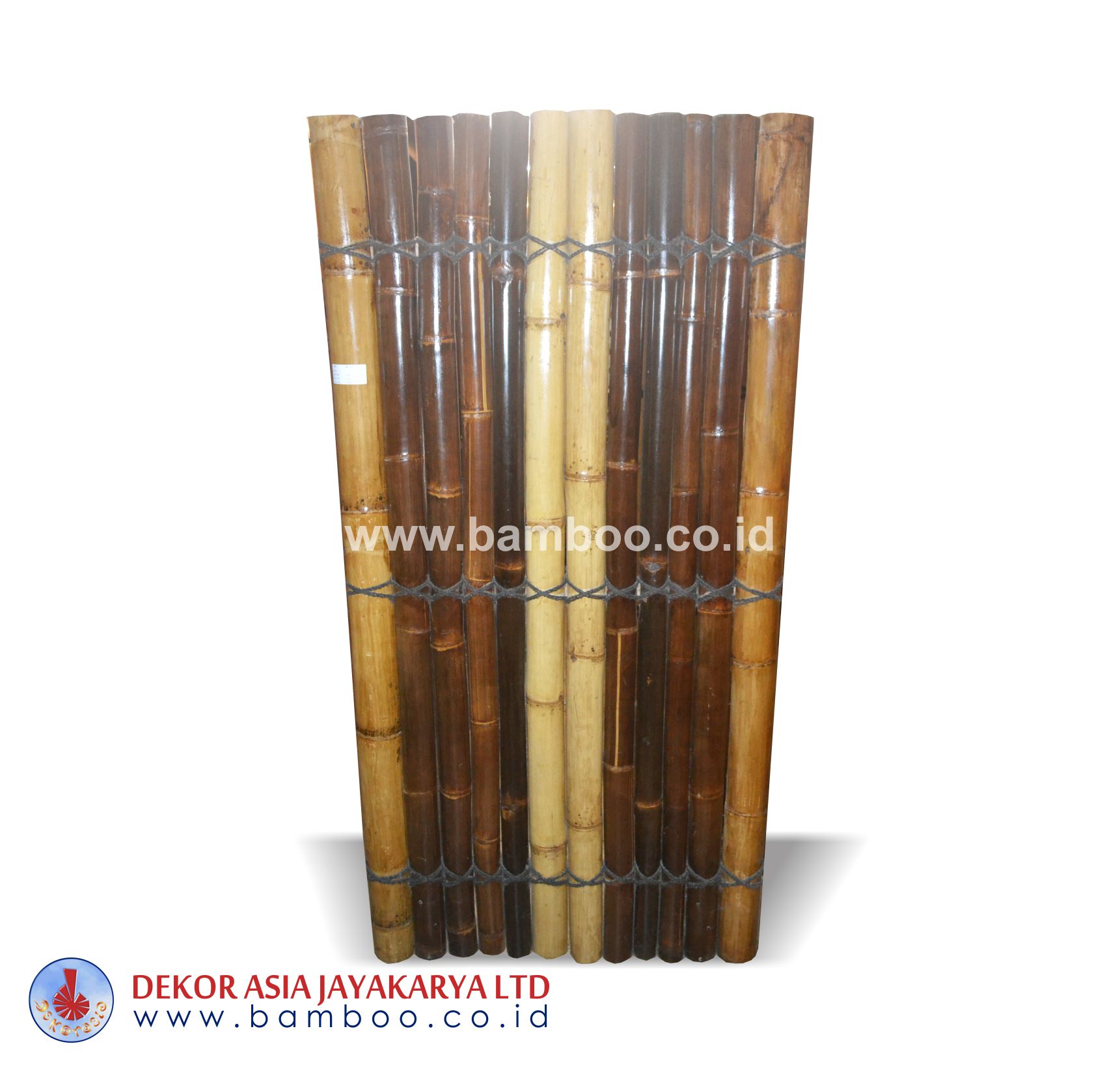 Bamboo Fences Black Natural